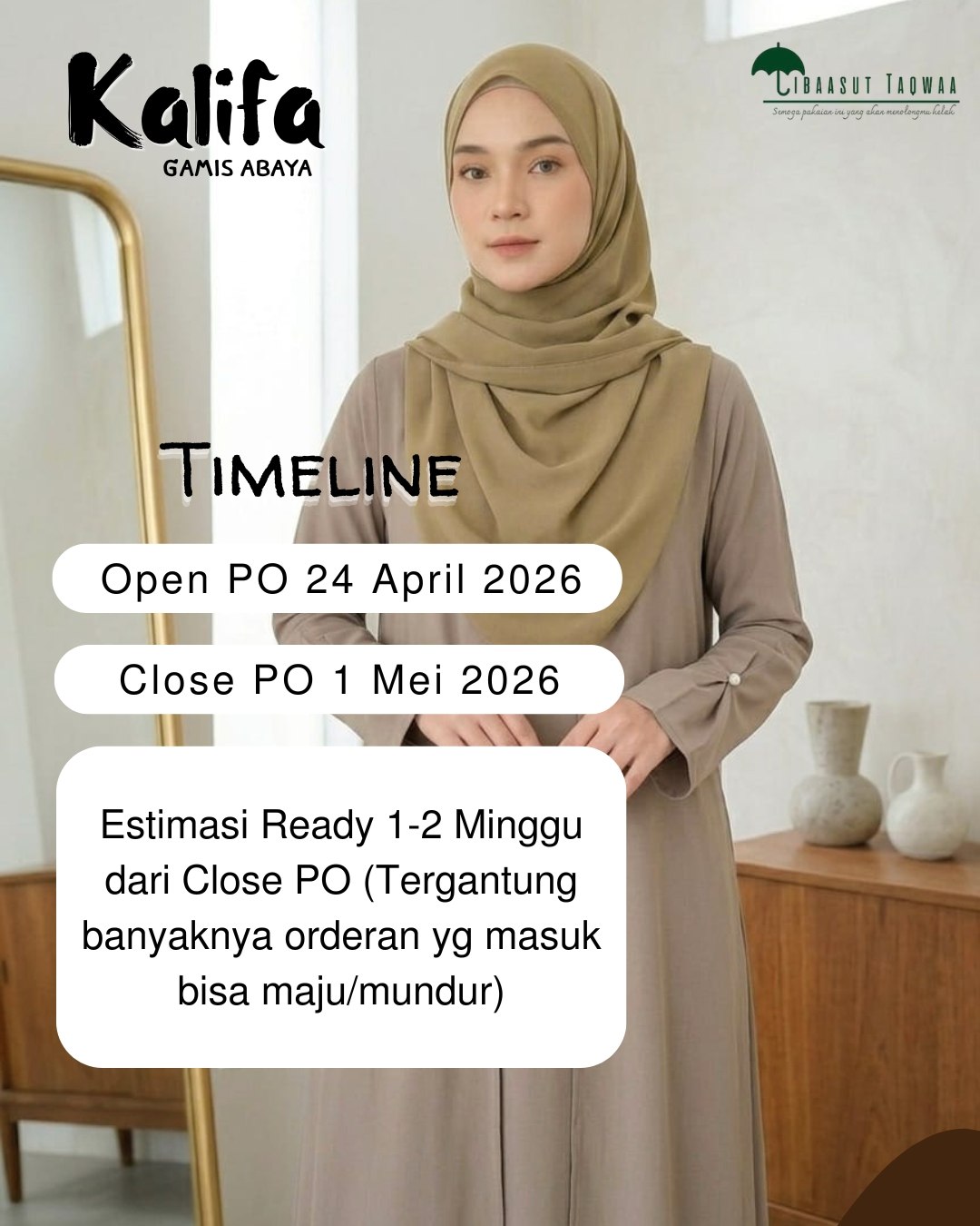 Kalifa Abaya by Libasut Taqwa