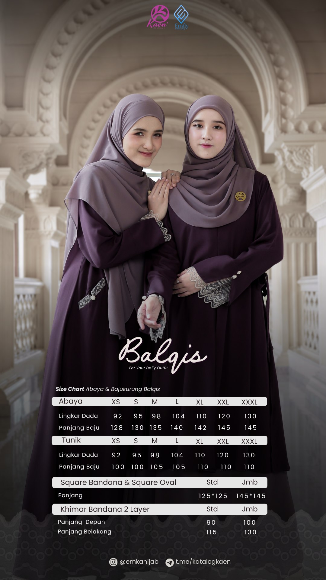 Balqis Abaya & Baju Kurung by Emily X Kaen Boutique 