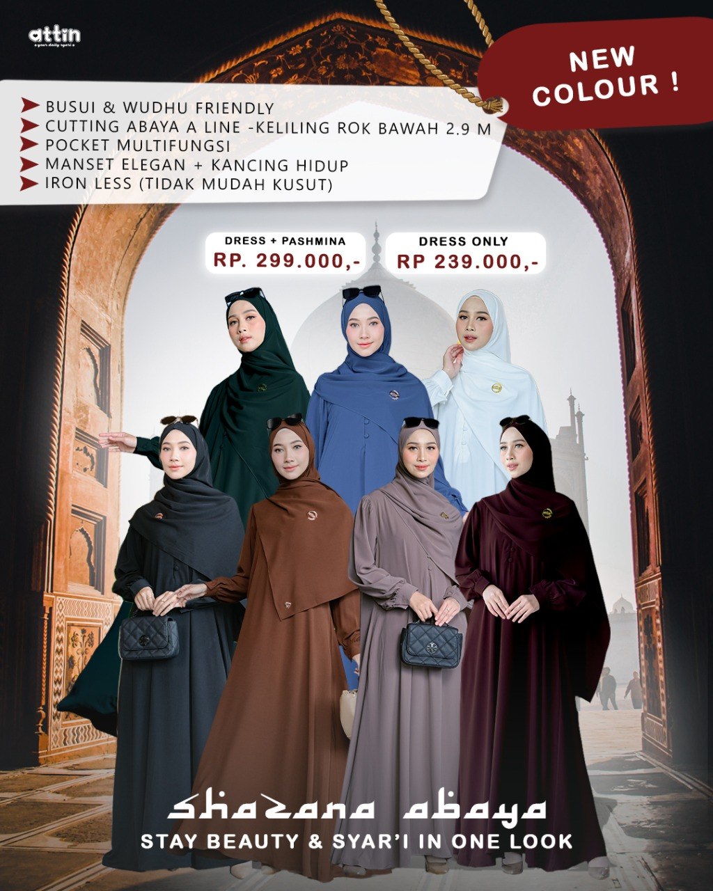 Shazana Abaya by Attin Hijab 