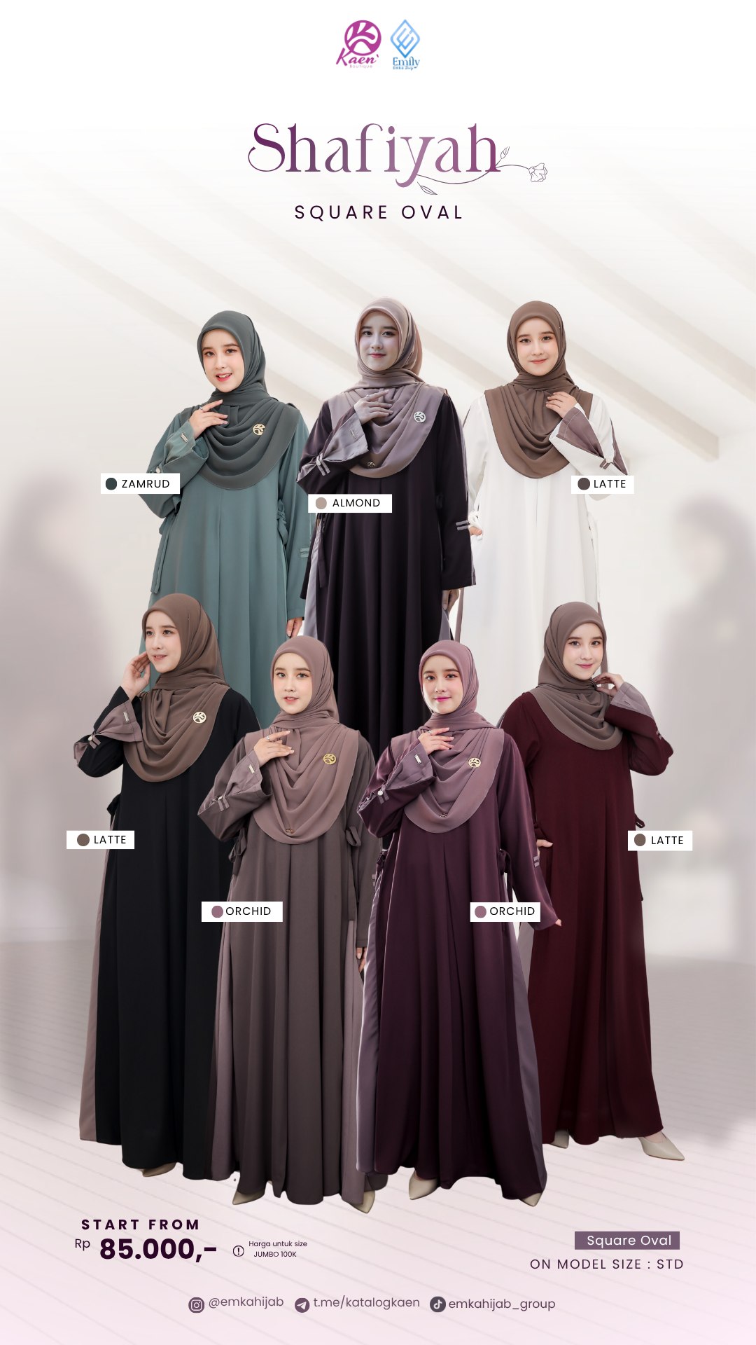 Square Oval Abaya Shafiyah 
