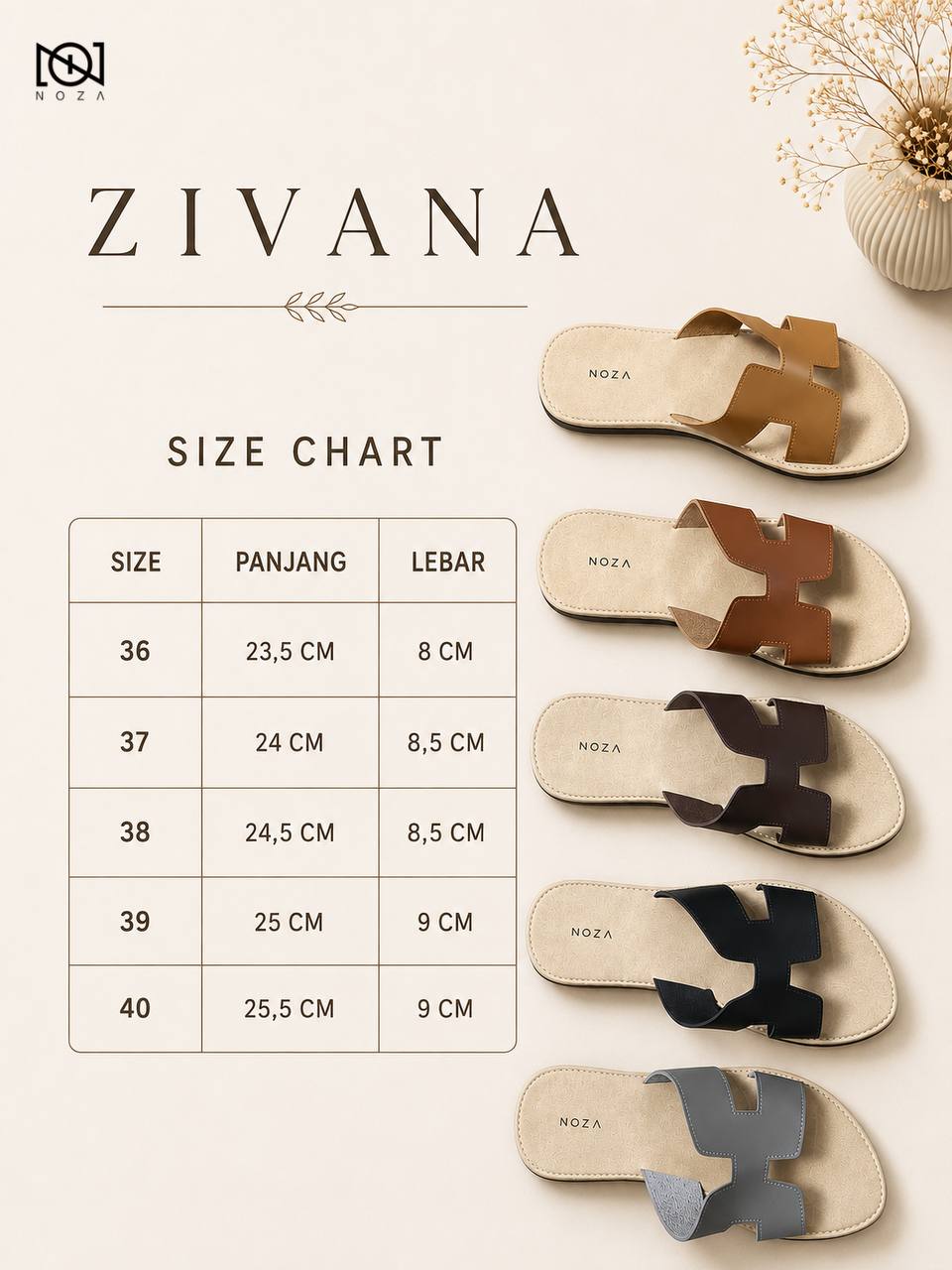 Zivana Sandal by Noza