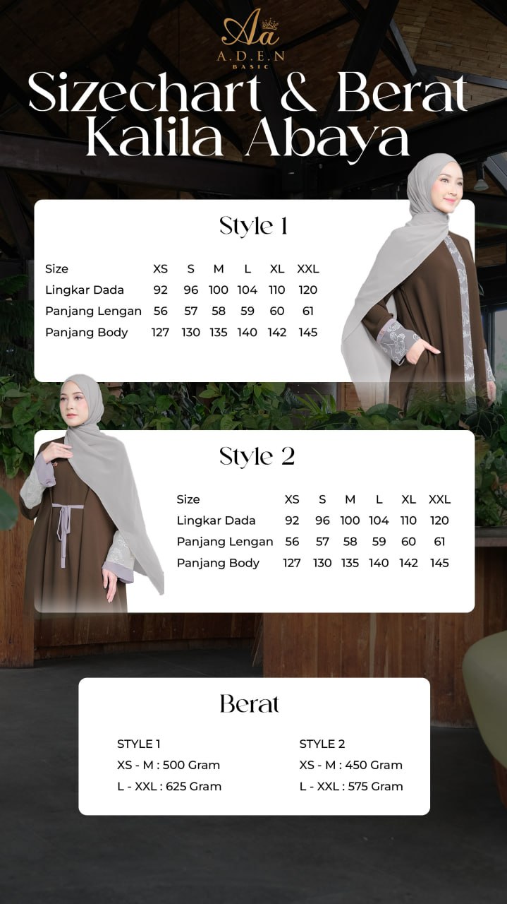 Kalila Abaya by Aden Basic