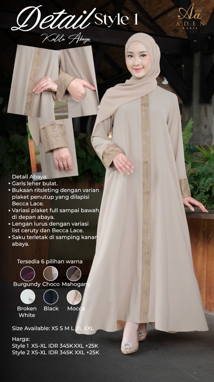 Kalila Abaya by Aden Basic