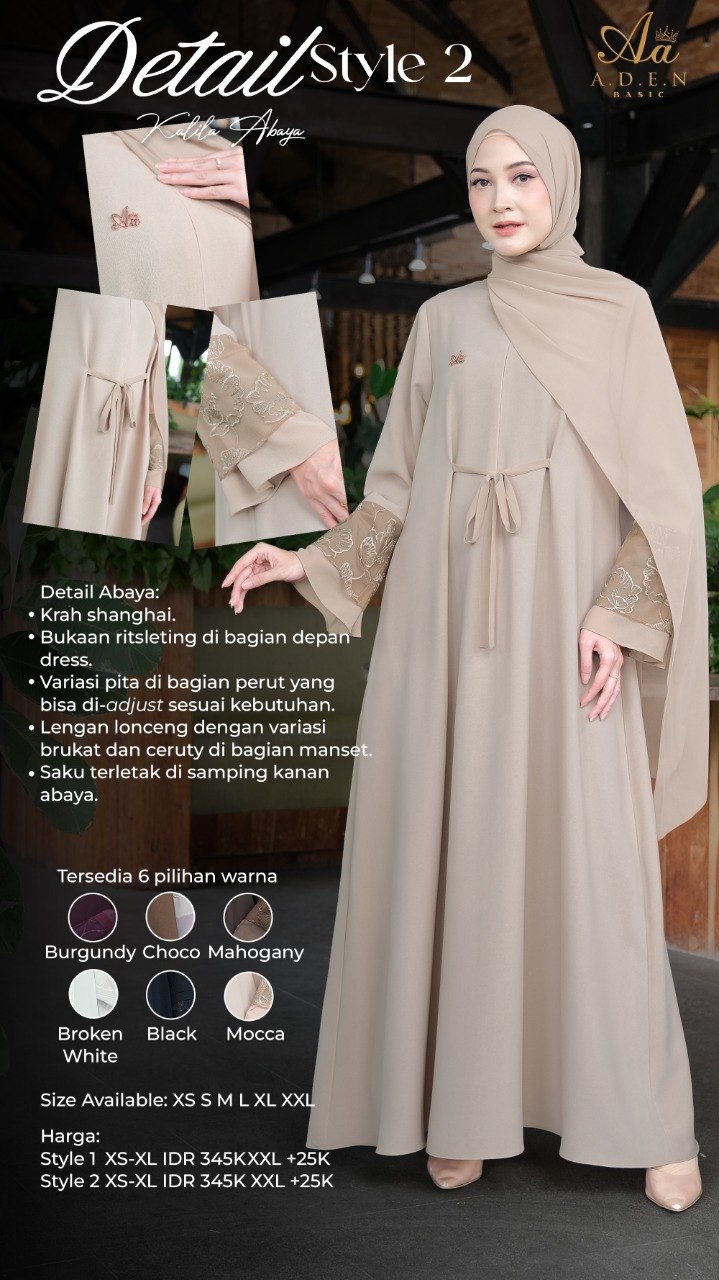 Kalila Abaya by Aden Basic