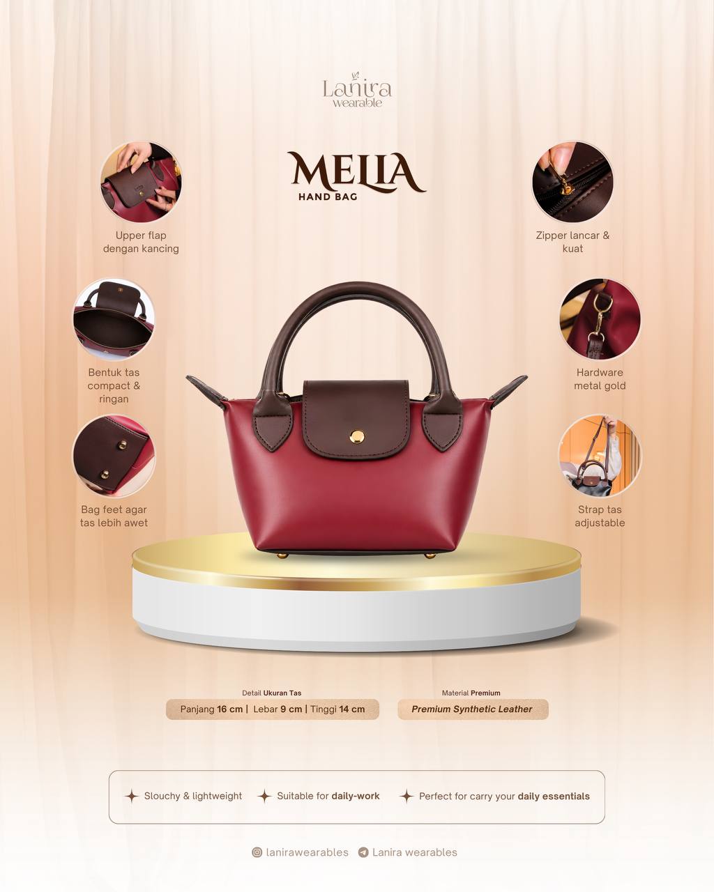 Melia Bag by Lanira Wearables