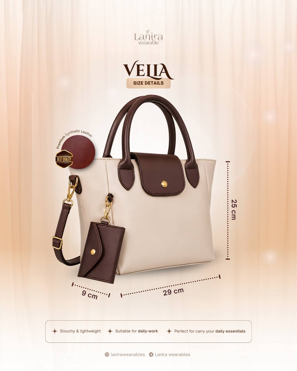 Velia Tote Bag by Lanira Wearables