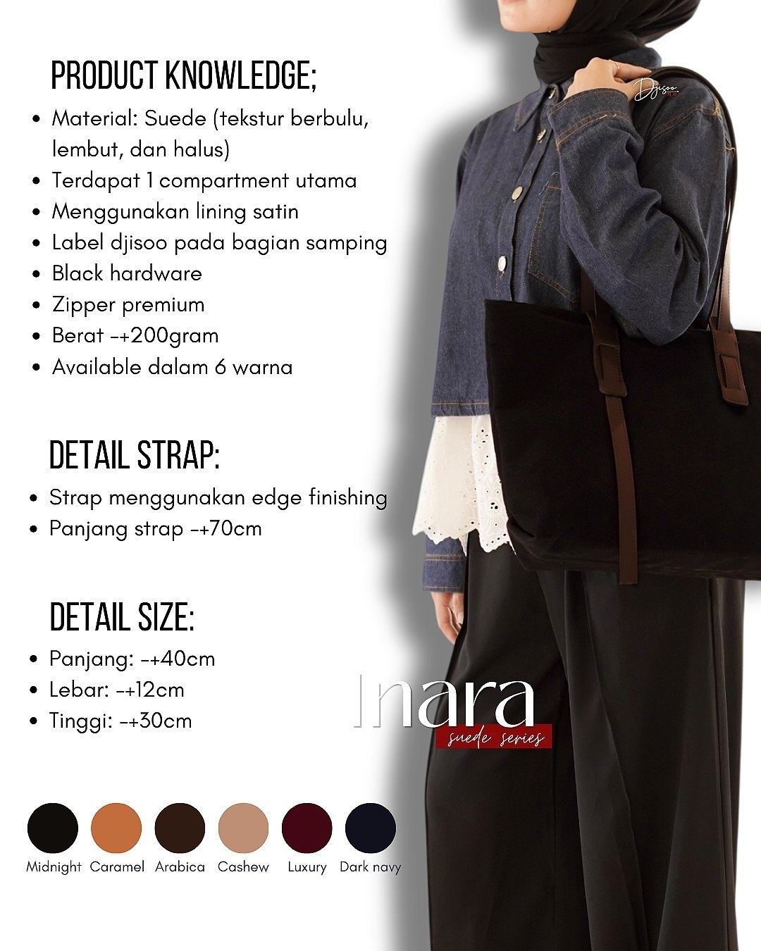 Inara Suede Totebag by Djisoo