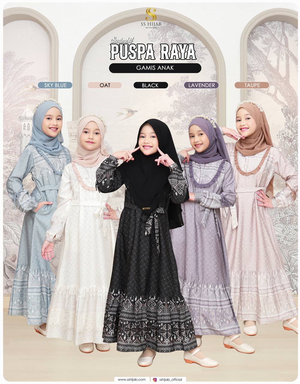 Dress Kids Puspa Raya Sarimbit by SS Hijab