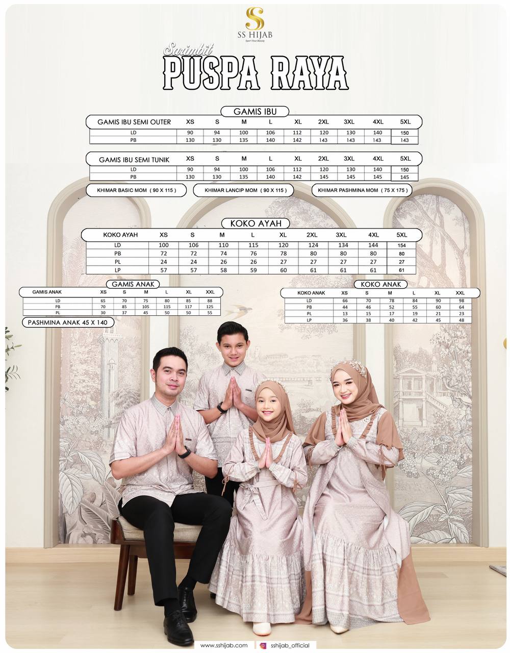 Koko Kids Puspa Raya Sarimbit by SS Hijab