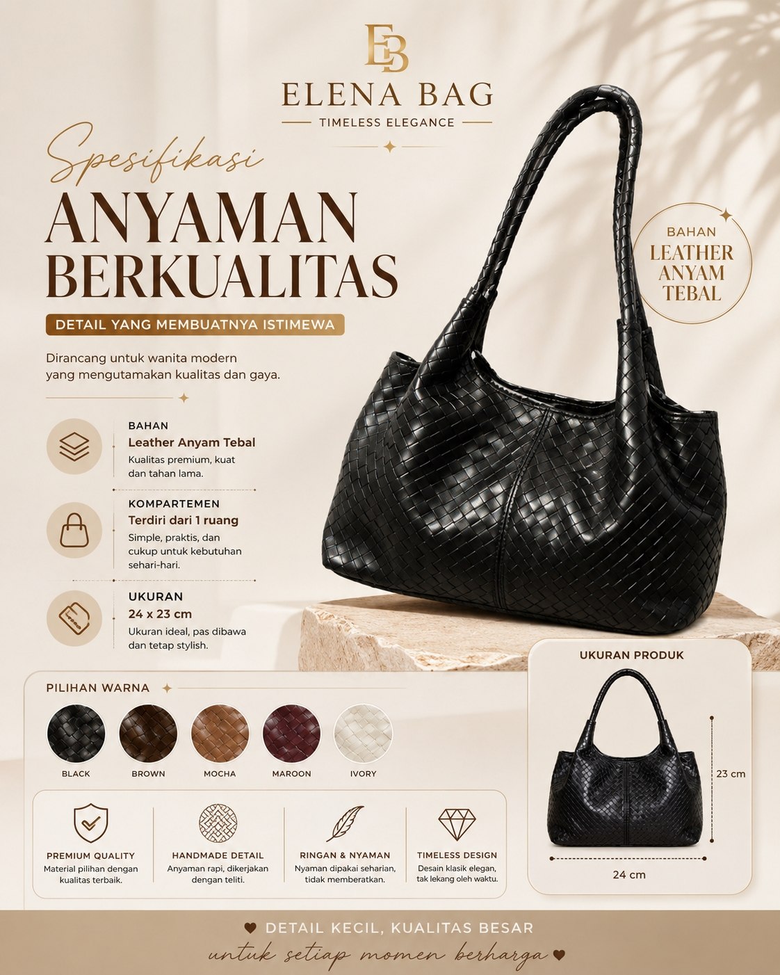 Elena Bag by Novelova