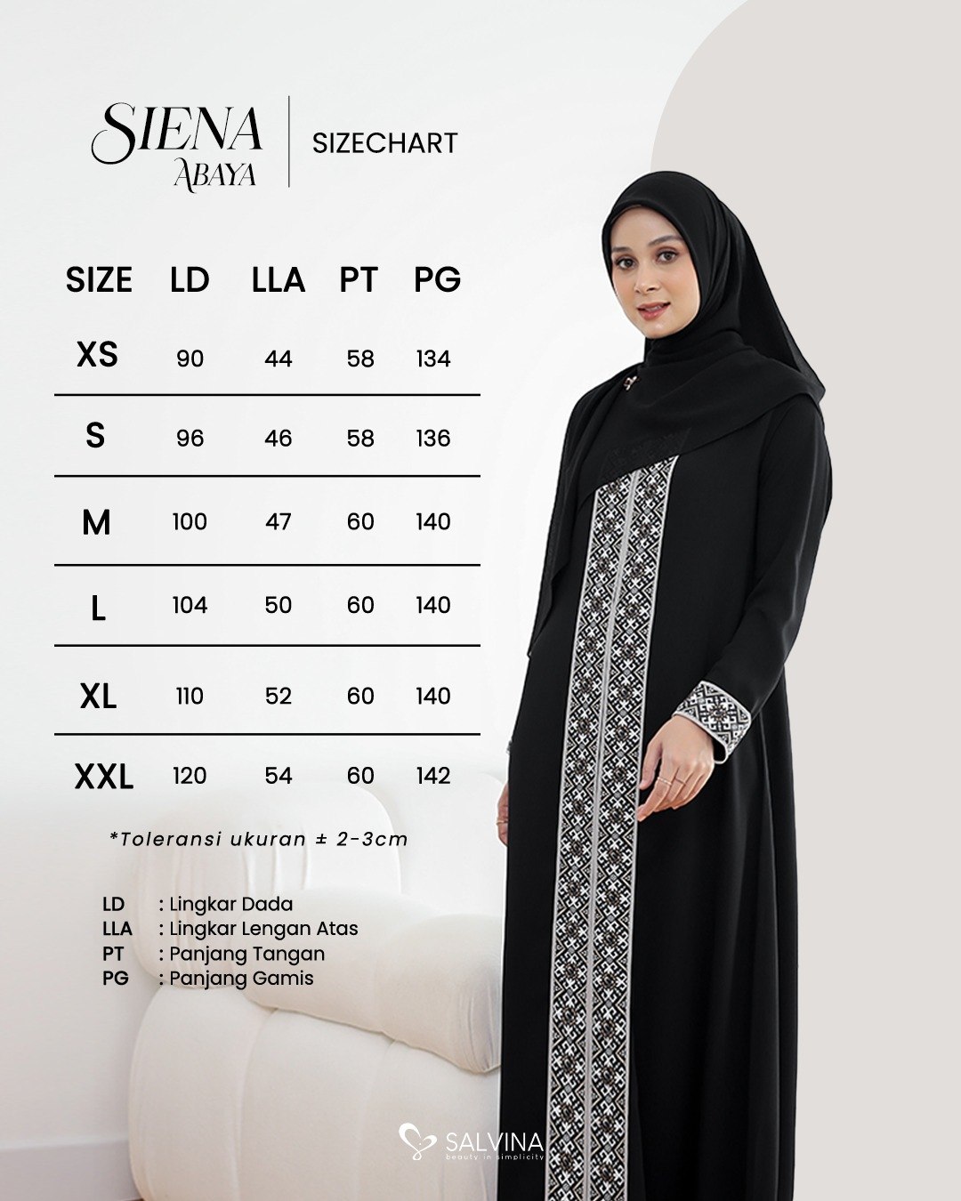 Siena Abaya by Salvina