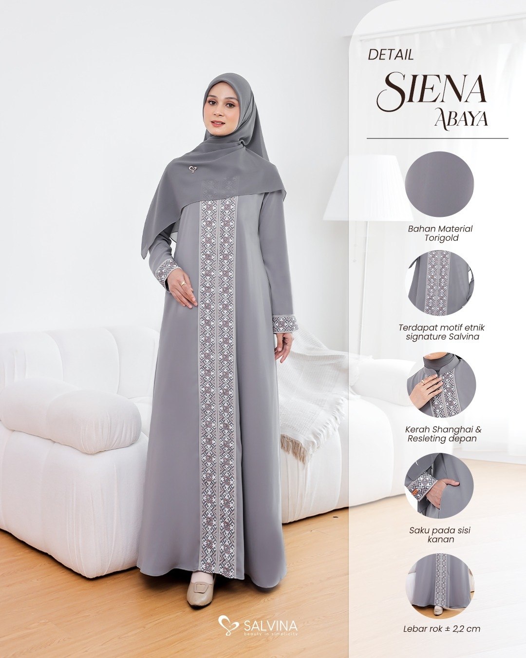 Siena Abaya by Salvina