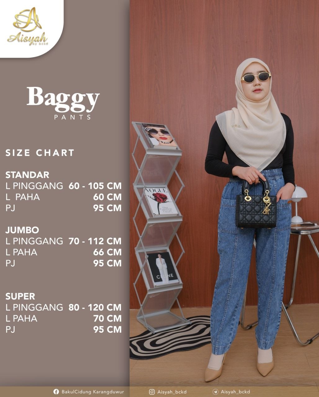 Baggy Pants & Ambrella Skirt by Aisyah BCKD