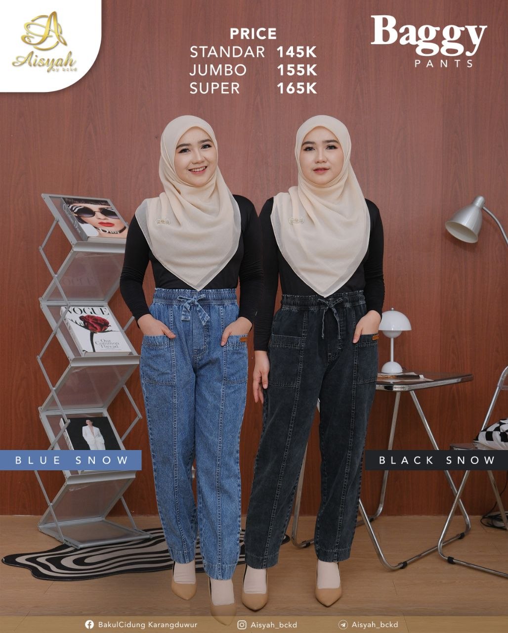 Baggy Pants & Ambrella Skirt by Aisyah BCKD