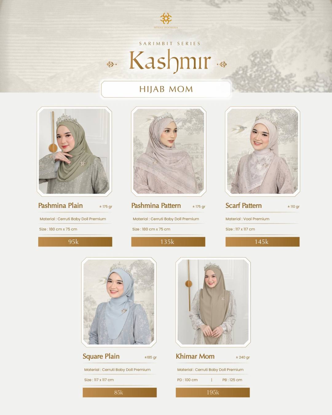 Hijab Series Kashmir Famset by Meilee