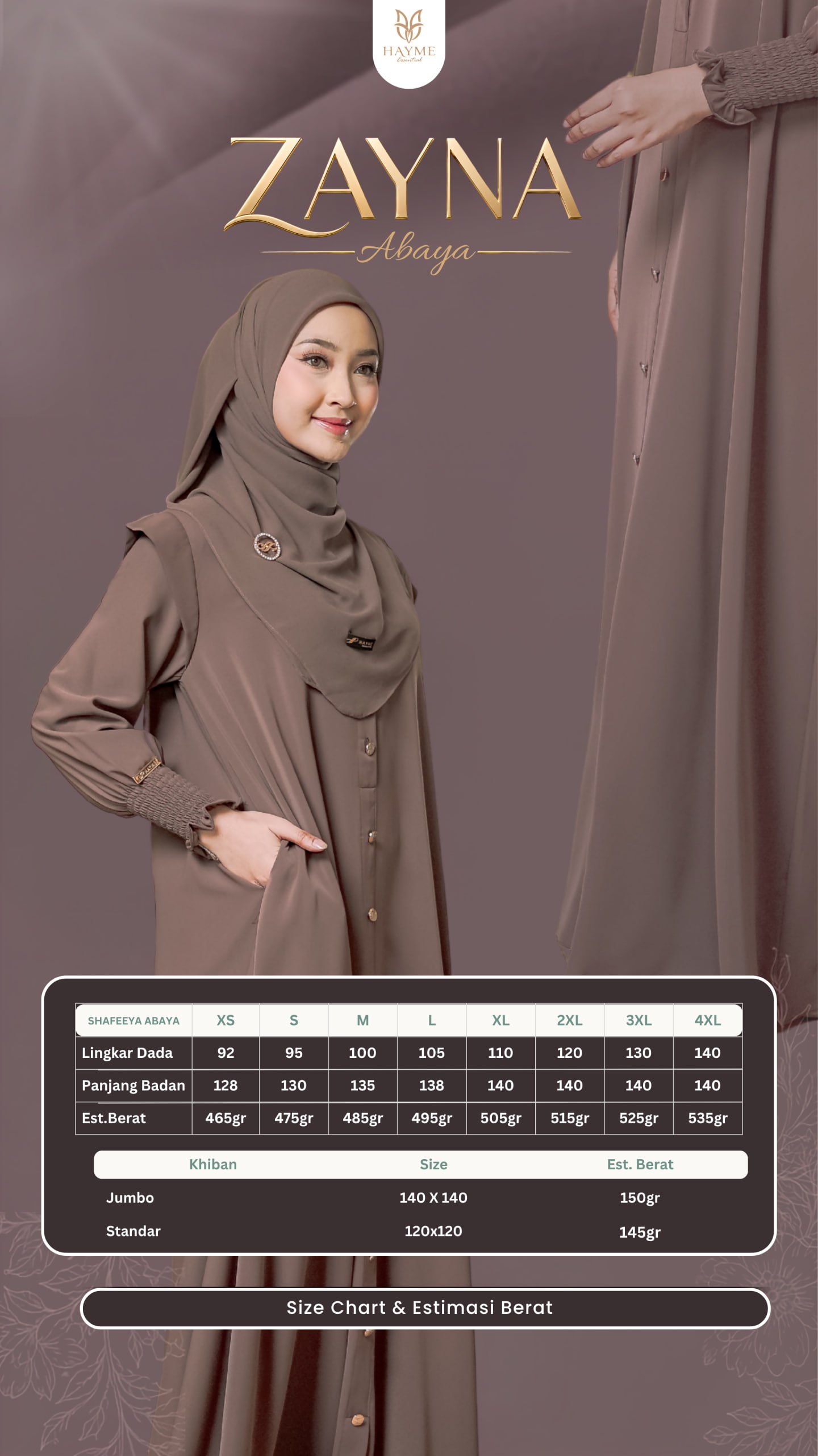 Hijab Zayana Abaya by Hayme
