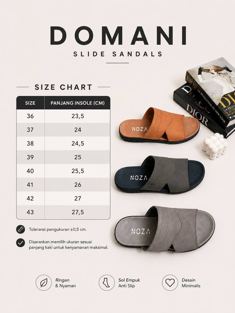 Domani Sandal by Noza