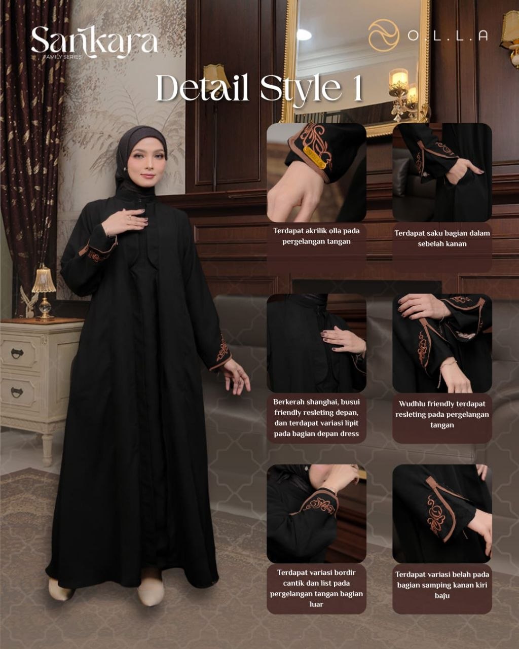 Dress Mom and Kids Sankara Famset by Olla