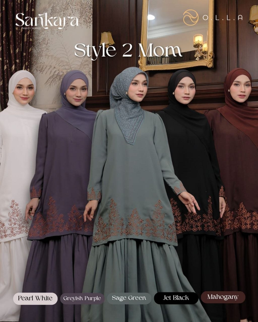 Dress Mom and Kids Sankara Famset by Olla