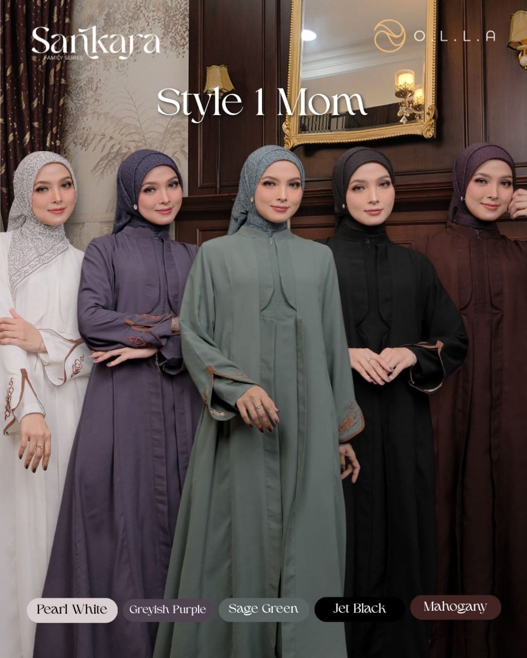 Dress Mom and Kids Sankara Famset by Olla