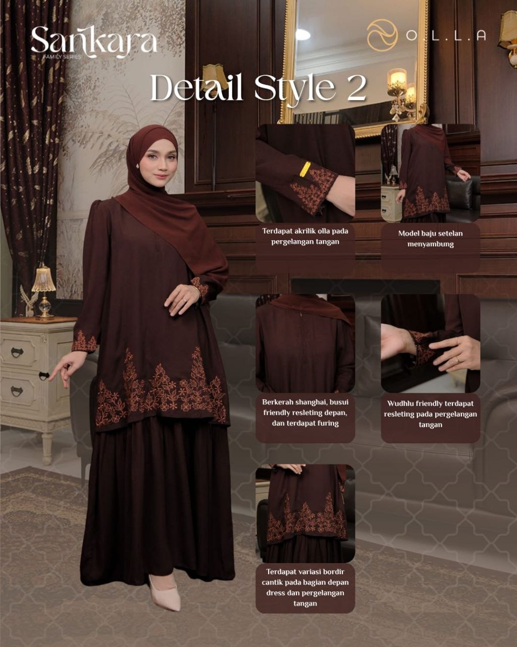 Dress Mom and Kids Sankara Famset by Olla