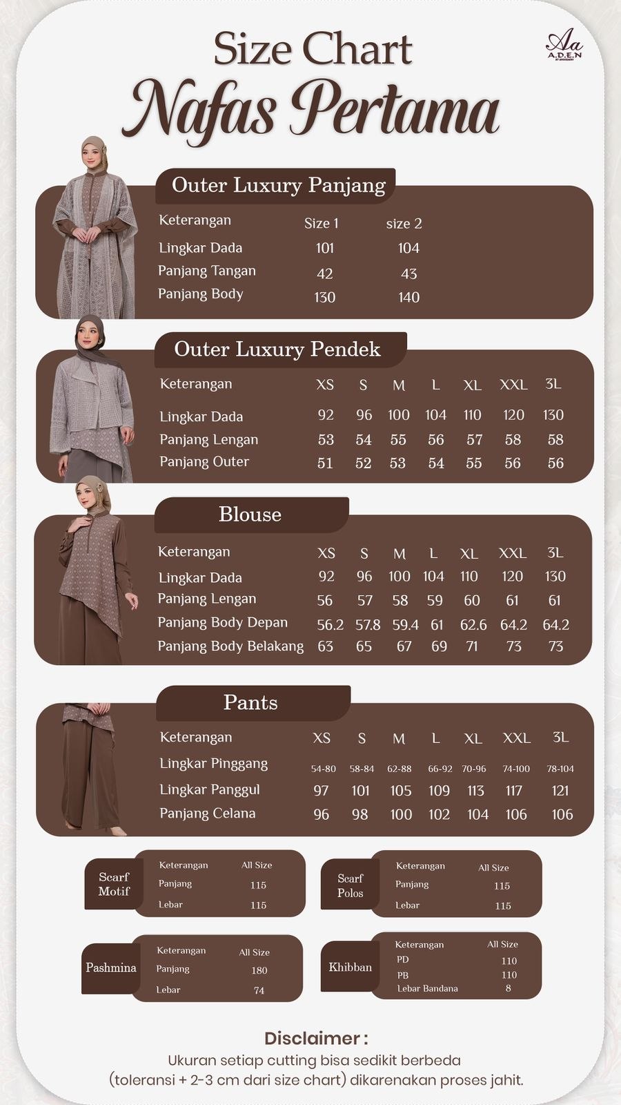 Dress Mom Only - Nafas Pertama Famset by Aden Hijab