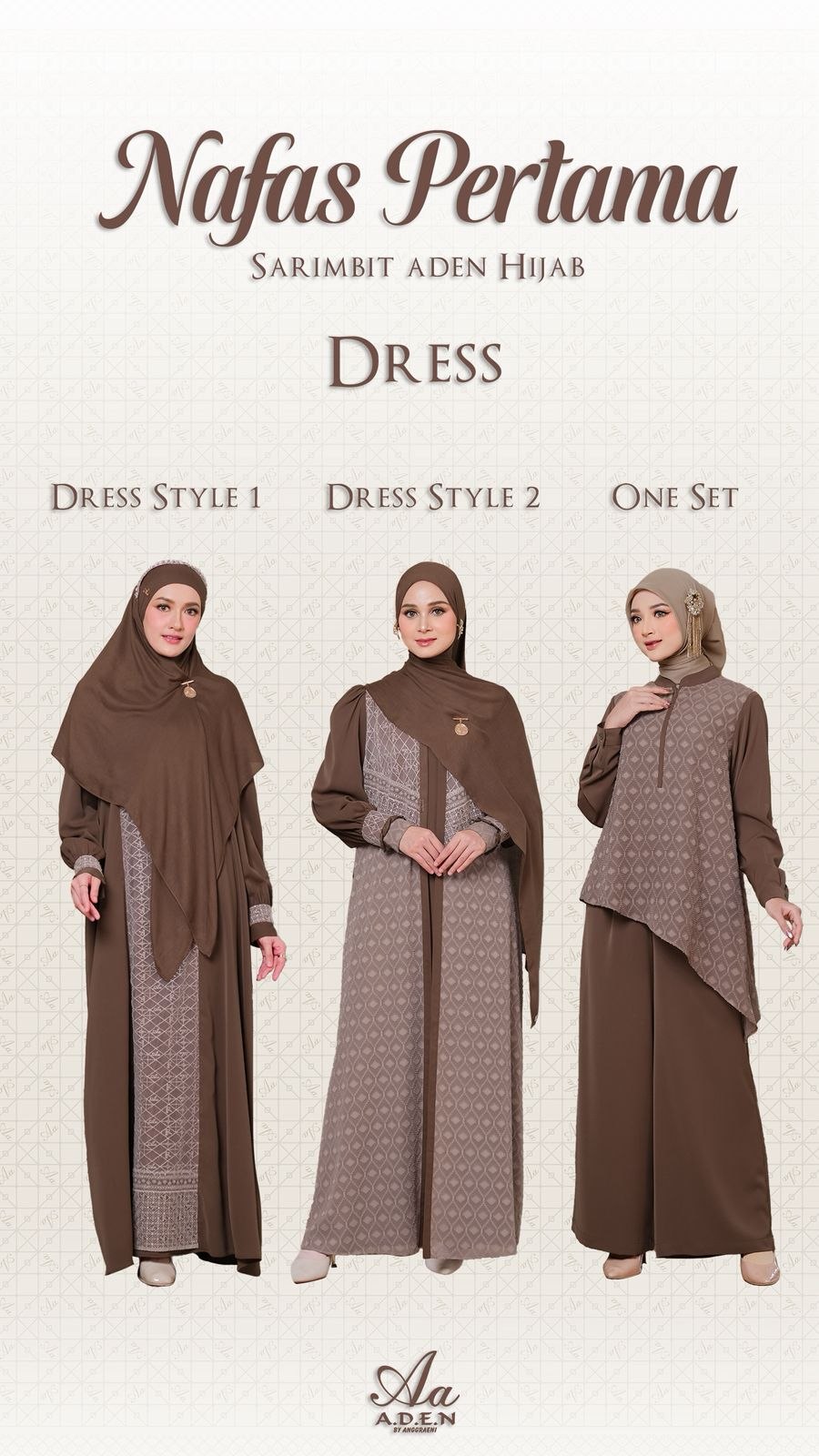 Dress Mom Only - Nafas Pertama Famset by Aden Hijab