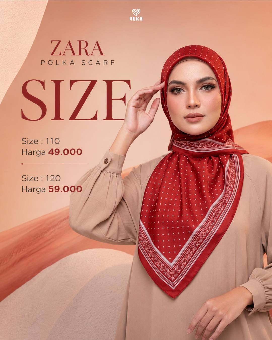 Zara Polka Scarf by Yuka