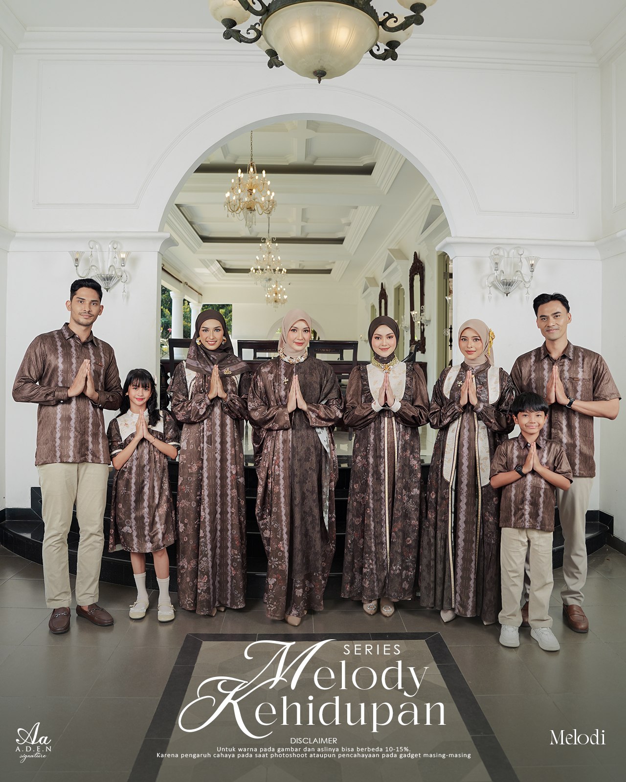 Dress Mom Inner Outer - Melody Kehidupan Sarimbit by Aden Signature