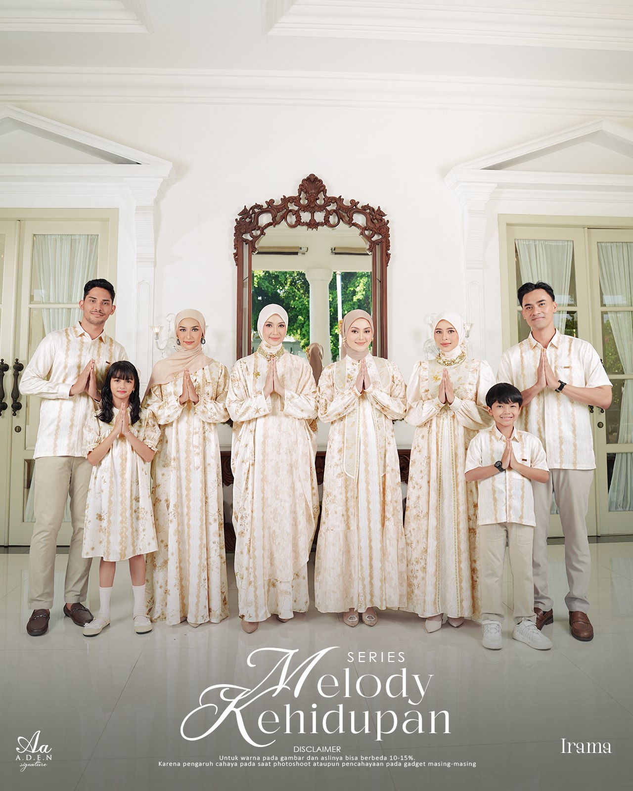 Dress Mom Inner Outer - Melody Kehidupan Sarimbit by Aden Signature