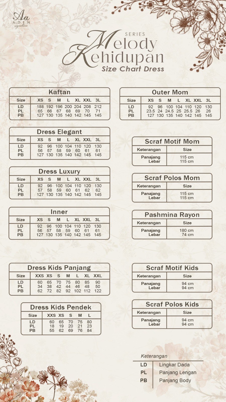 Dress Mom Luxury - Melody Kehidupan Sarimbit by Aden SIgnature