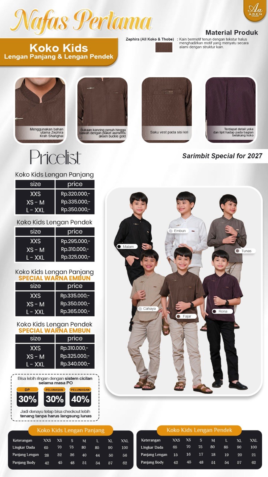 Koko Kids - Nafas Pertama Sarimbit by Aden Hijab