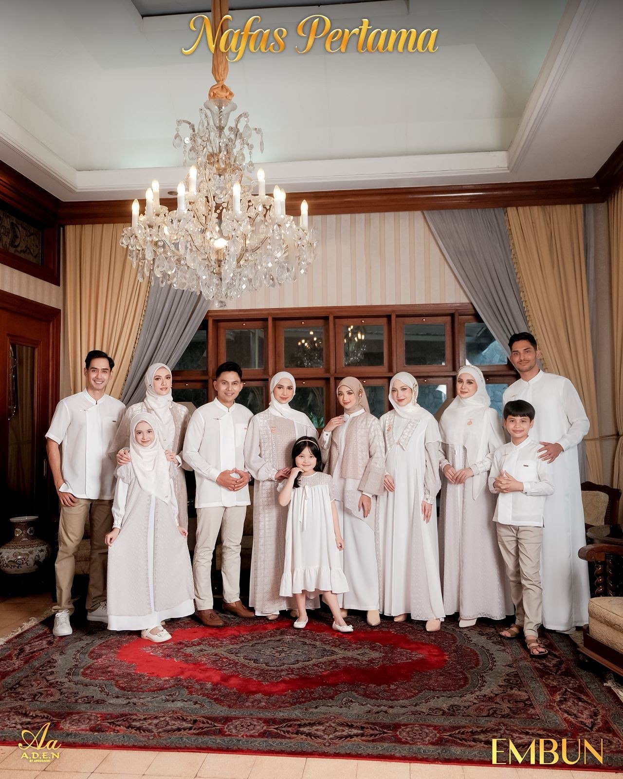 Inner + Dress Mom Only - Nafas Pertama Sarimbit by Aden Hijab