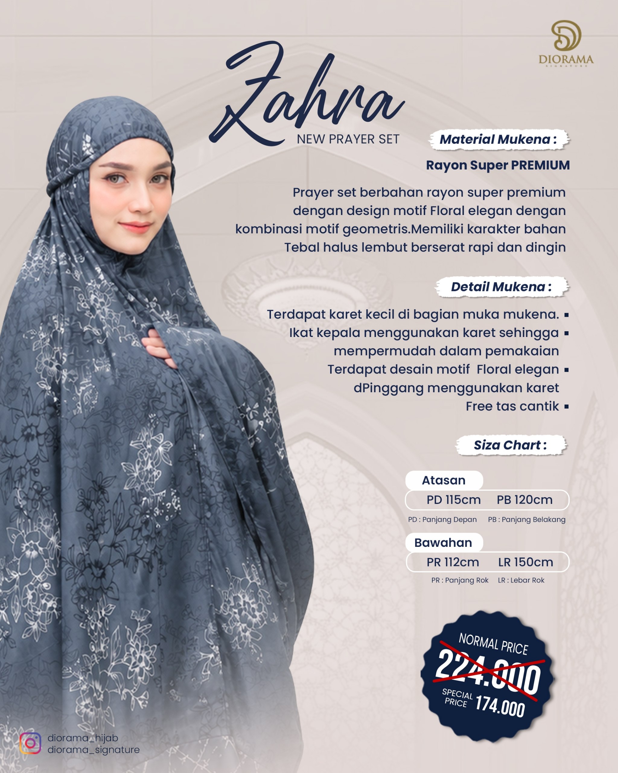 Zahra Mukena by Diorama