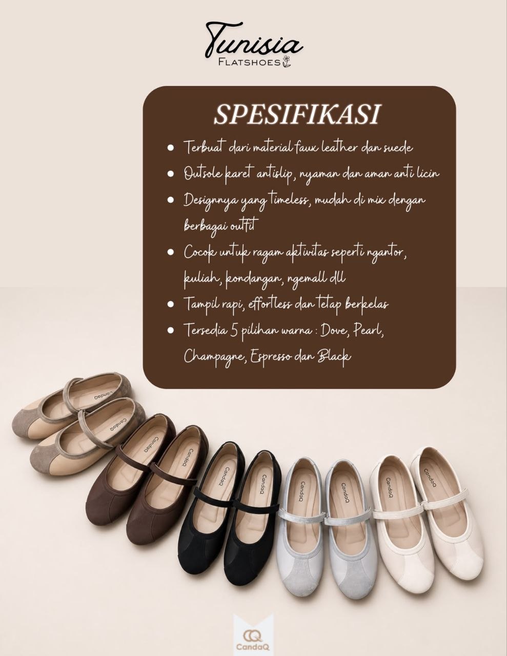 Tunisia Flatshoes by Candaq
