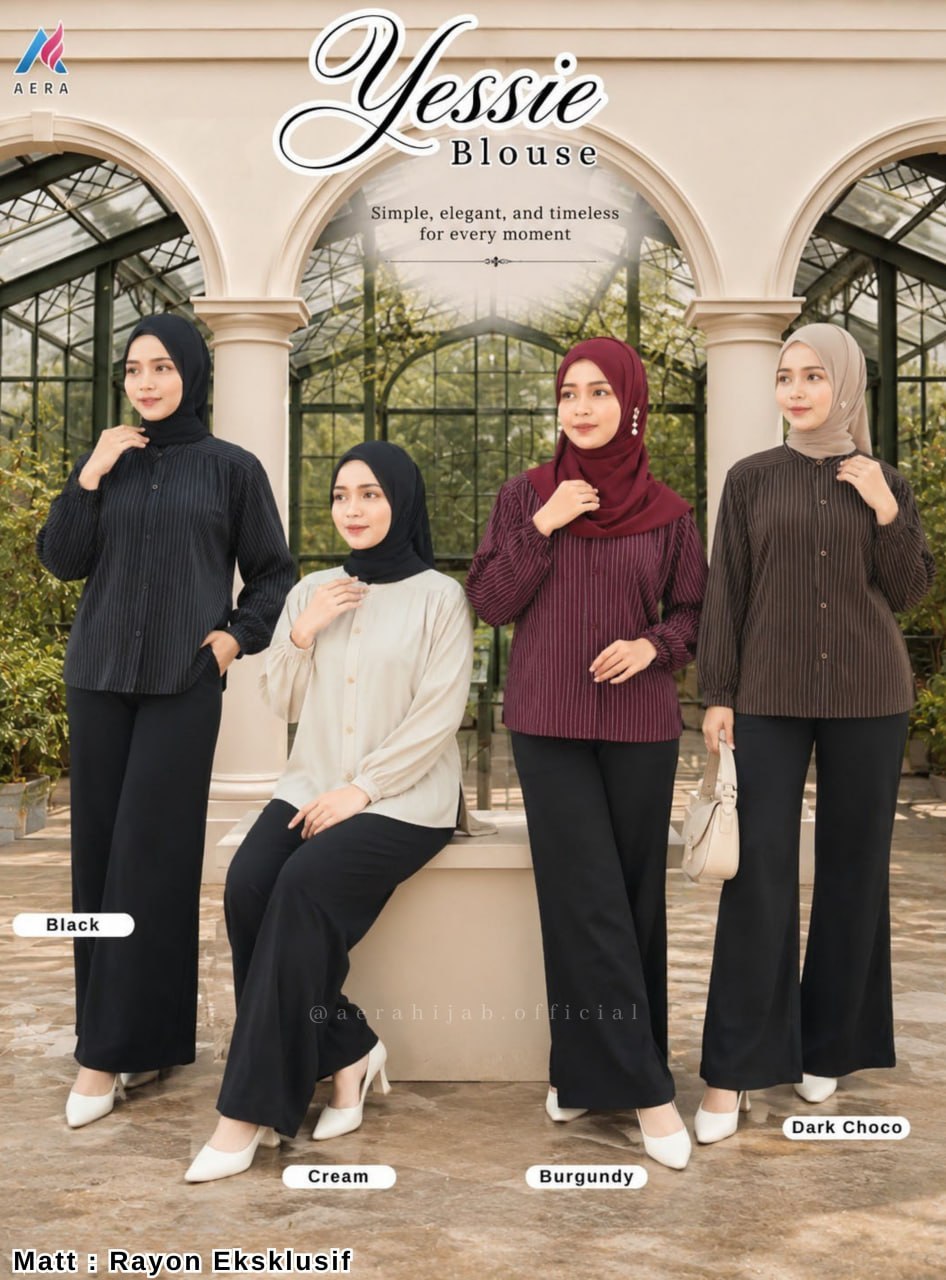Yessie Dress Blouse Kemeja by Aera