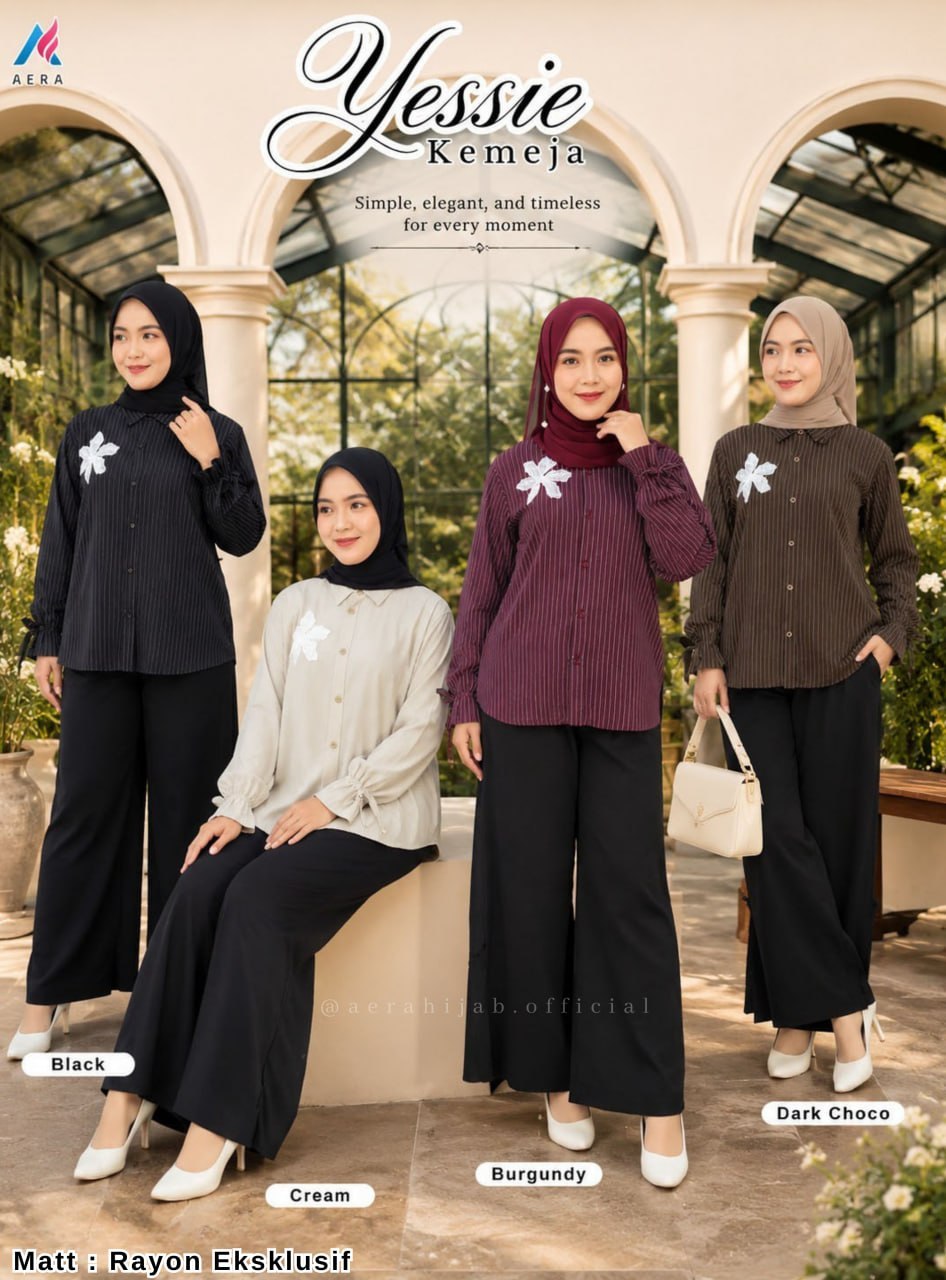 Yessie Dress Blouse Kemeja by Aera