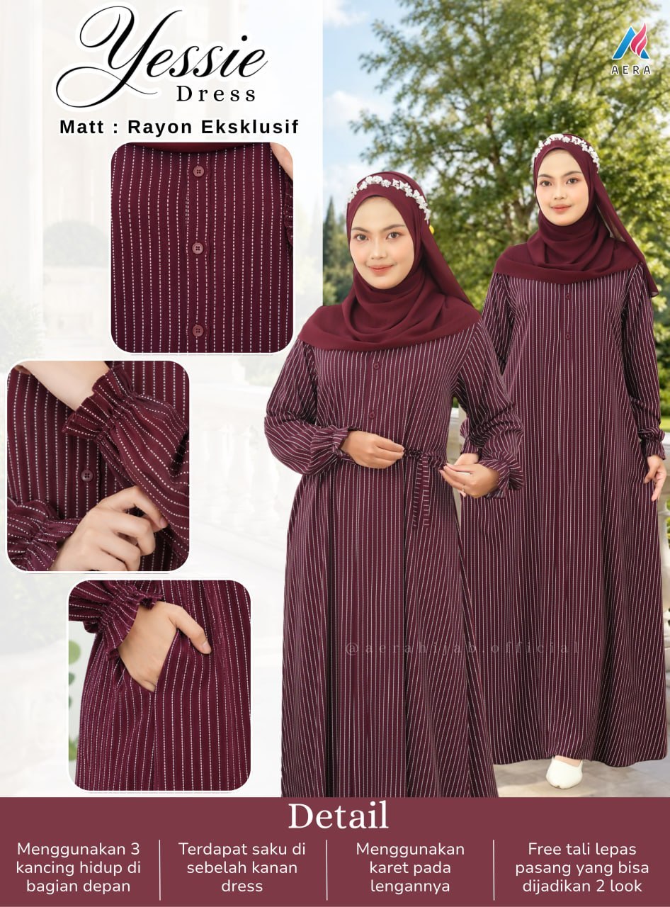 Yessie Dress Blouse Kemeja by Aera