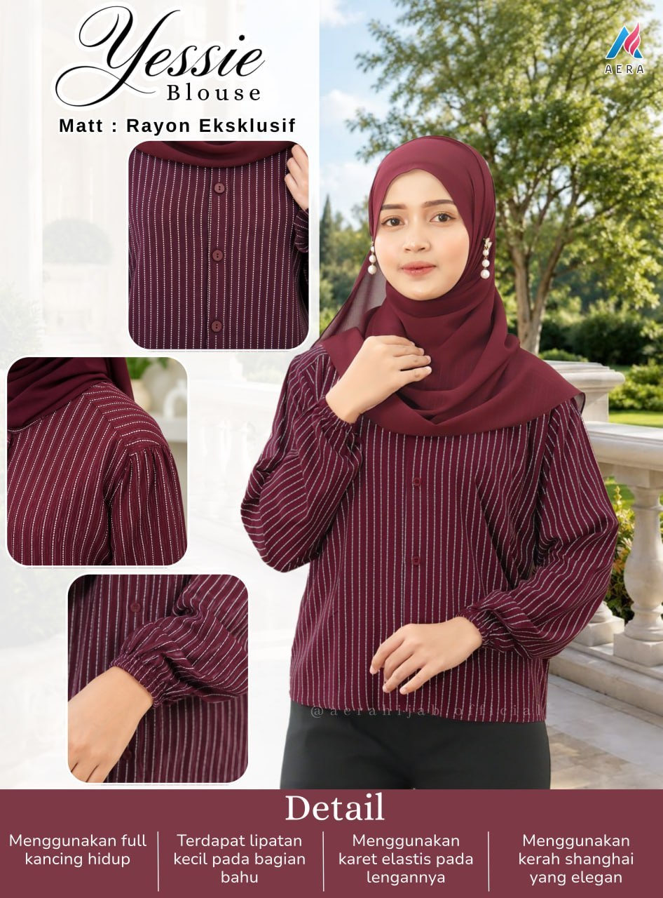 Yessie Dress Blouse Kemeja by Aera