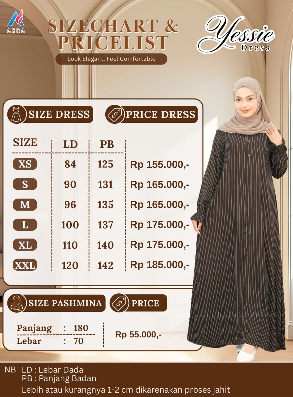 Yessie Dress Blouse Kemeja by Aera